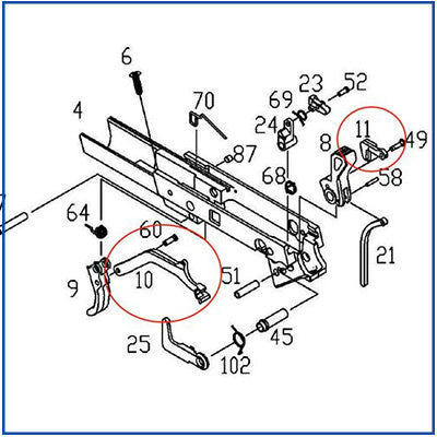 ASG - CZ P-09 - Transfer Bar Assembly