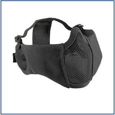 Bravo/Matrix Carbon V4 Strike Steel Mesh Mask w/ Ear Protection