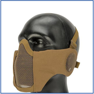 Bravo/Matrix Carbon V4 Strike Steel Mesh Mask w/ Ear Protection