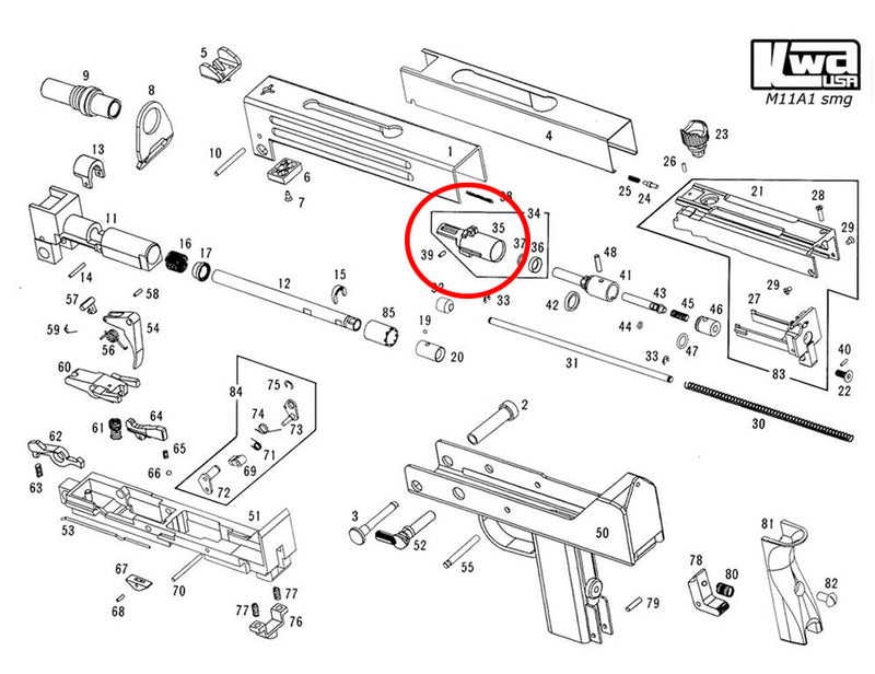 KWA - M11A1 - Replacement Parts