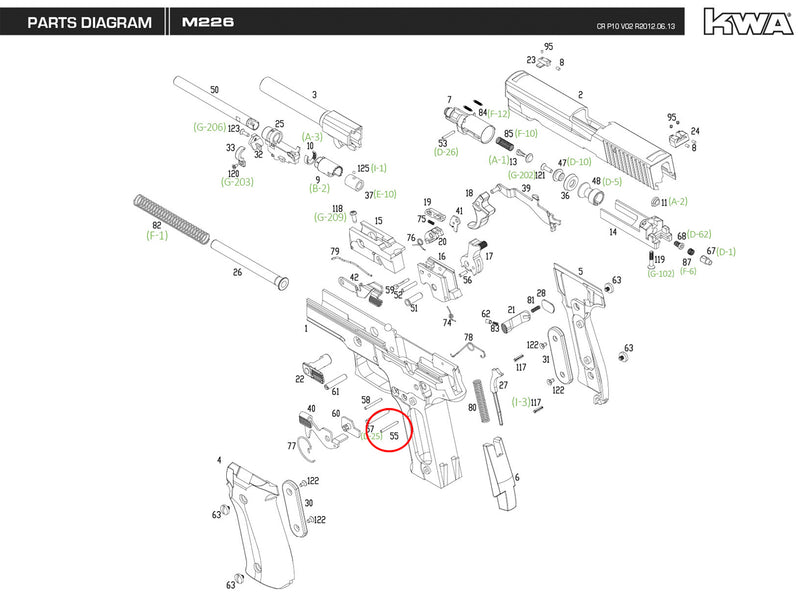 KWA - M226 - Replacement Parts