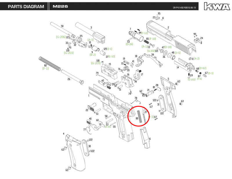 KWA - M226 - Replacement Parts