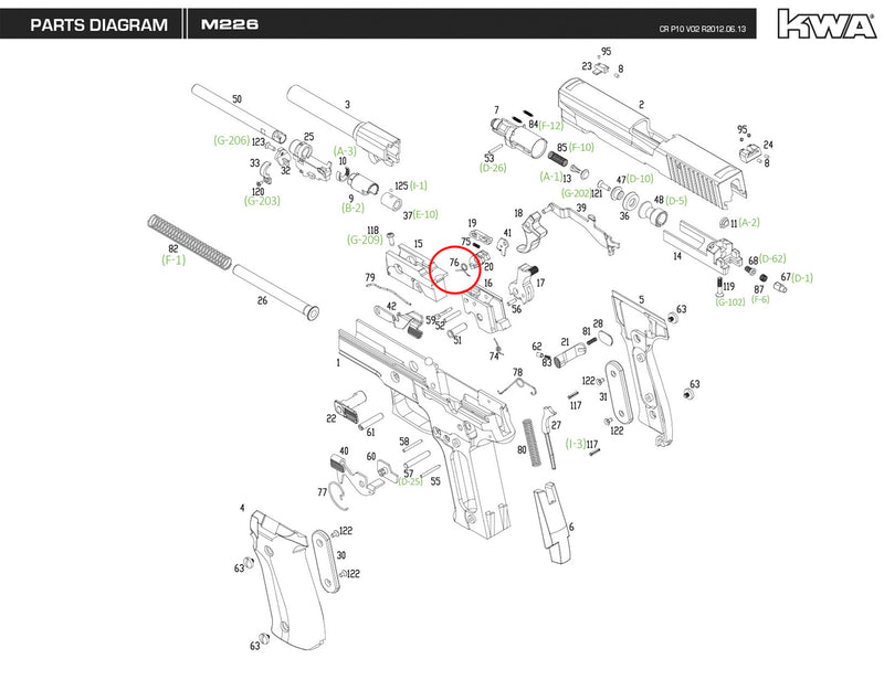 KWA - M226 - Replacement Parts