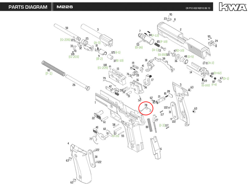 KWA - M226 - Replacement Parts