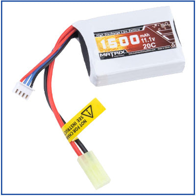 Matrix 11.1v 1500mAh 20C PEQ  LiPo - Tamiya