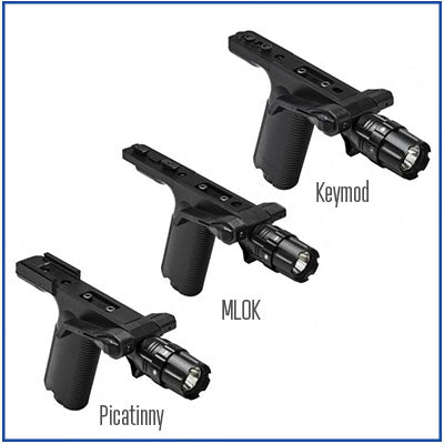 NcStar - Vertical Grip with Strobe Flashlight