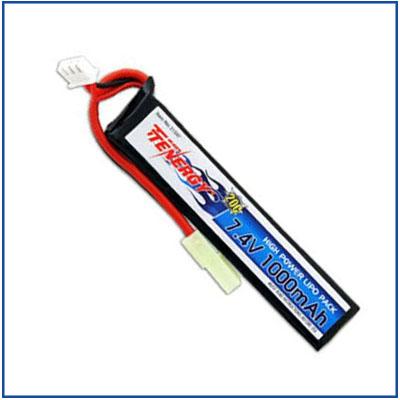 Tenergy 7.4v 1000mAh 20c Stick LiPo