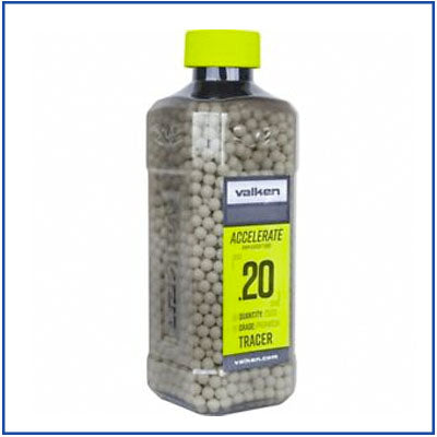 Valken Accelerate 2500 count Green Tracer BBs
