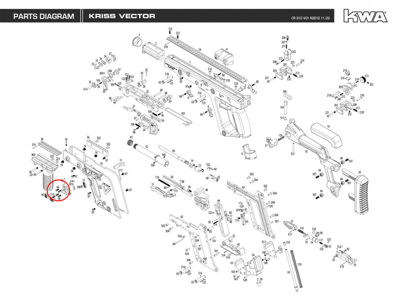 KWA - Kriss Vector GBB - Replacement Parts